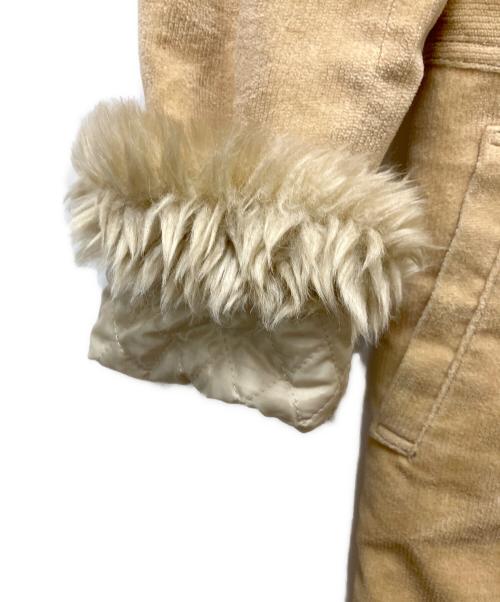 BURBERRY BLUE LABEL（バーバリーロンドンブルーレーベル）BURBERRY BLUE LABEL (バーバリーロンドンブルーレーベル) コーデュロイロングコート ベージュ サイズ:SIZE 40の古着・服飾アイテム