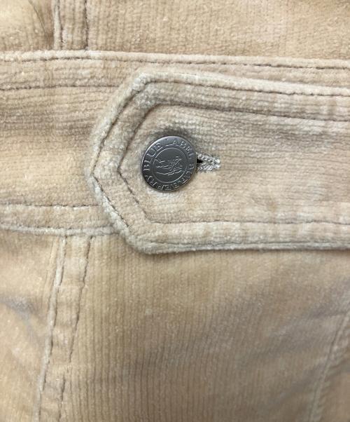 BURBERRY BLUE LABEL（バーバリーロンドンブルーレーベル）BURBERRY BLUE LABEL (バーバリーロンドンブルーレーベル) コーデュロイロングコート ベージュ サイズ:SIZE 40の古着・服飾アイテム
