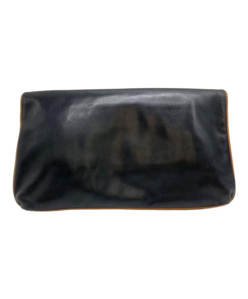 CELINE（セリーヌ）CELINE (セリーヌ) フラップクラッチバッグ ブラック×ブラウンの古着・服飾アイテム