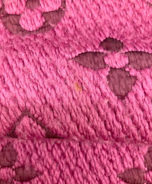 LOUIS VUITTON（ルイ ヴィトン）LOUIS VUITTON (ルイ ヴィトン) マフラー エシャルプ･ロゴマニア ピンクの古着・服飾アイテム