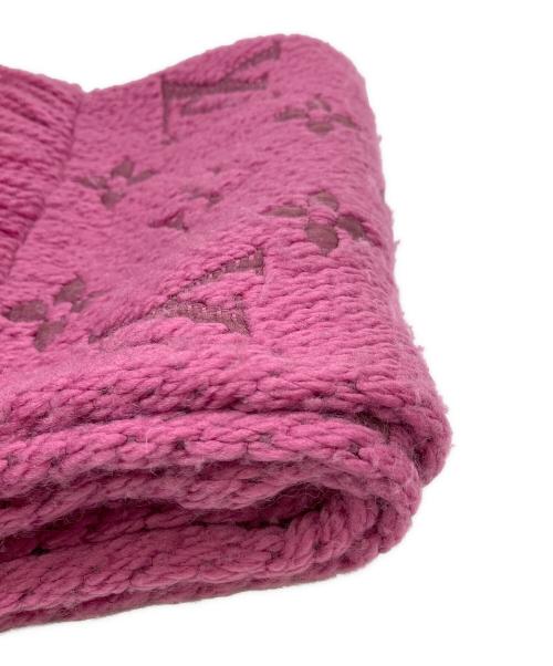 LOUIS VUITTON（ルイ ヴィトン）LOUIS VUITTON (ルイ ヴィトン) マフラー エシャルプ･ロゴマニア ピンクの古着・服飾アイテム