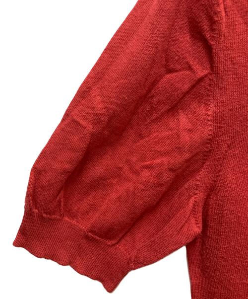 MIU MIU（ミュウミュウ）MIU MIU (ミュウミュウ) ニットポロシャツ ブラウン サイズ:SIZE 42の古着・服飾アイテム