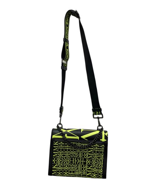 MICHAEL KORS（マイケル・コース）MICHAEL KORS (マイケルコース) ショルダーバッグ グリーン×ブラックの古着・服飾アイテム