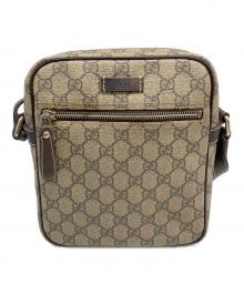 GUCCI（グッチ）の古着「ショルダーバッグ　GGスプリーム」｜ベージュ