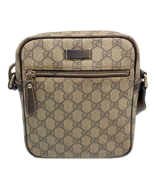 GUCCI（グッチ）GUCCI (グッチ) ショルダーバッグ　GGスプリーム ベージュの古着・服飾アイテム