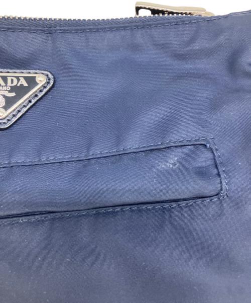 PRADA（プラダ）PRADA (プラダ) ナイロンショルダーバッグ ネイビーの古着・服飾アイテム