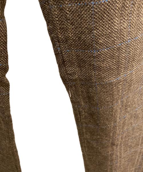 Vivienne Westwood man（ヴィヴィアン ウェストウッド マン）Vivienne Westwood man (ヴィヴィアン ウェストウッド マン) ウールチェックパンツ ブラウン サイズ:SIZE 48の古着・服飾アイテム