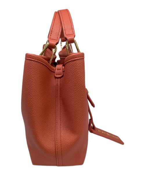 EMPORIO ARMANI（エンポリオアルマーニ）EMPORIO ARMANI (エンポリオアルマーニ) 2WAYハンド＆ショルダーバッグ テラコッタの古着・服飾アイテム