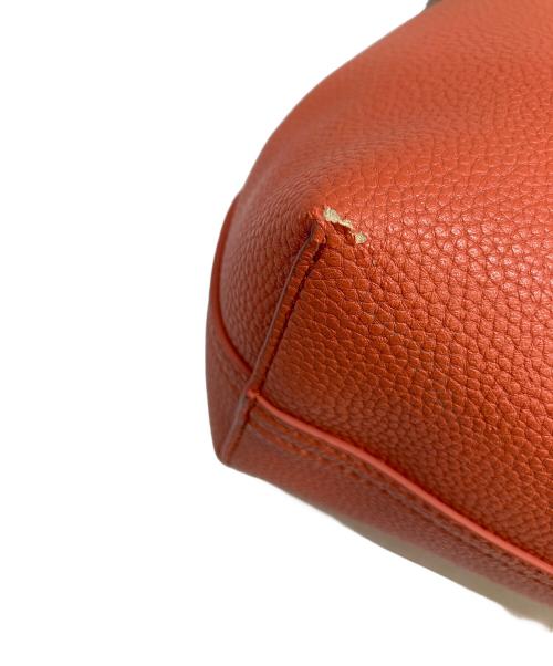 EMPORIO ARMANI（エンポリオアルマーニ）EMPORIO ARMANI (エンポリオアルマーニ) 2WAYハンド＆ショルダーバッグ テラコッタの古着・服飾アイテム