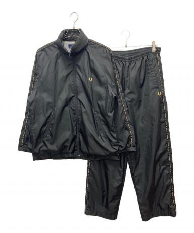 希少　90s フレッドペリー セットアップ ナイロンジャケット　レディース　美品 Taped Track Jacket(S 198：BLACK): | FRED PERRY JAPAN | フレッド