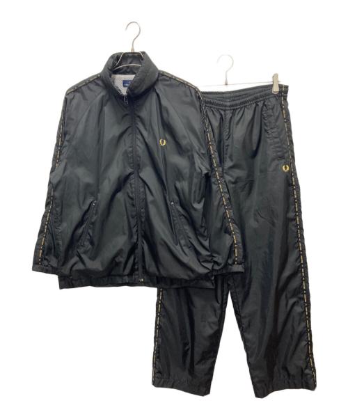 FRED PERRY（フレッドペリー）FRED PERRY (フレッドペリー) 90s ナイロンセットアップジャージ ブラック サイズ:Mの古着・服飾アイテム