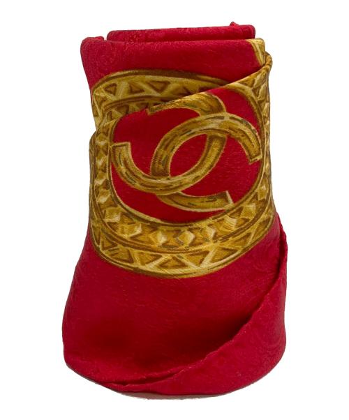 CHANEL（シャネル）CHANEL (シャネル) シルクスカーフ レッドの古着・服飾アイテム