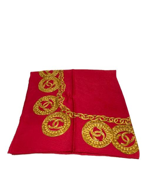 CHANEL（シャネル）CHANEL (シャネル) シルクスカーフ レッドの古着・服飾アイテム