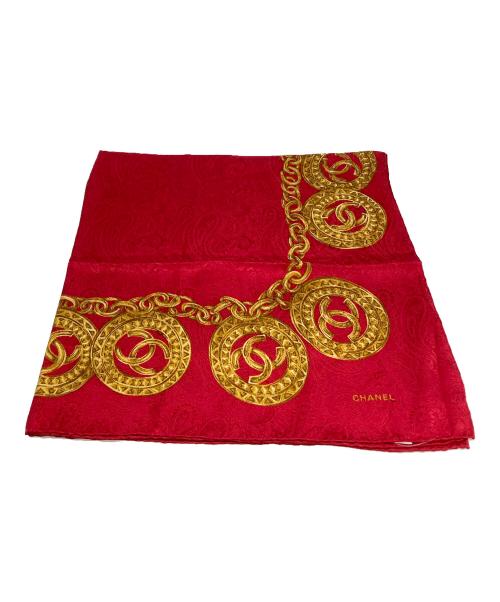 CHANEL（シャネル）CHANEL (シャネル) シルクスカーフ レッドの古着・服飾アイテム