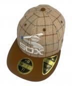 New Eraニューエラ）の古着「59FIFTY LP CHICAGO WHITE SOX 95YEARSサイドパッチ」｜ベージュ