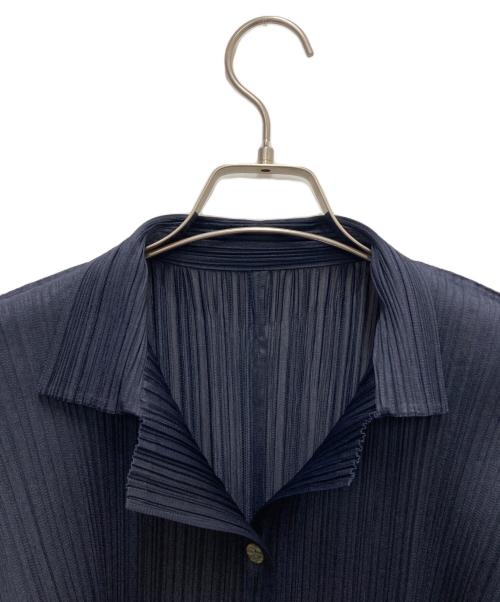 PLEATS PLEASE（プリーツプリーズ）PLEATS PLEASE (プリーツプリーズ) プリーツ長袖シャツ ブラック サイズ:4の古着・服飾アイテム