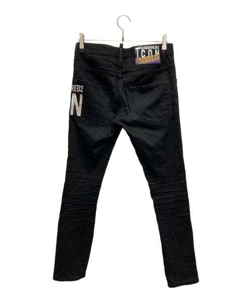 DSQUARED2（ディースクエアード）DSQUARED2 (ディースクエアード) ICON SKATER JEAN(スケータージーン) ブラック サイズ:SIZE 44の古着・服飾アイテム