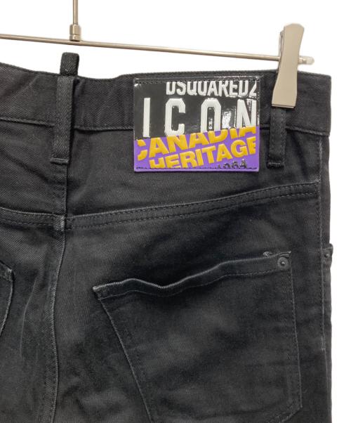 DSQUARED2（ディースクエアード）DSQUARED2 (ディースクエアード) ICON SKATER JEAN(スケータージーン) ブラック サイズ:SIZE 44の古着・服飾アイテム