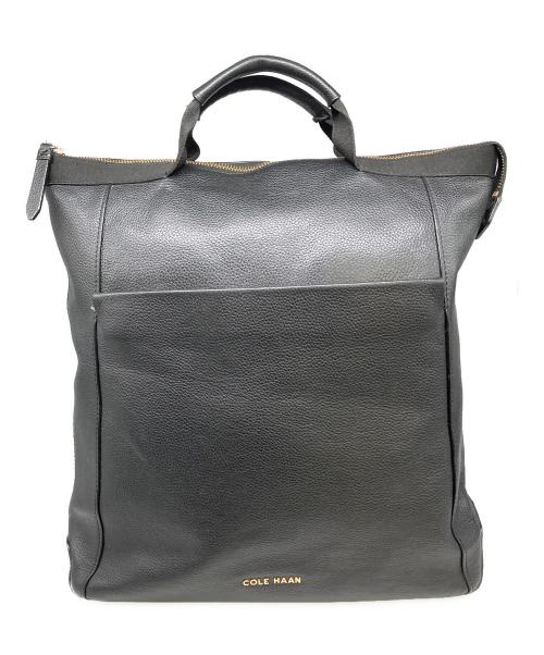 COLE HAAN（コールハーン）COLE HAAN (コールハーン) 3WAY レザーリュック ブラックの古着・服飾アイテム