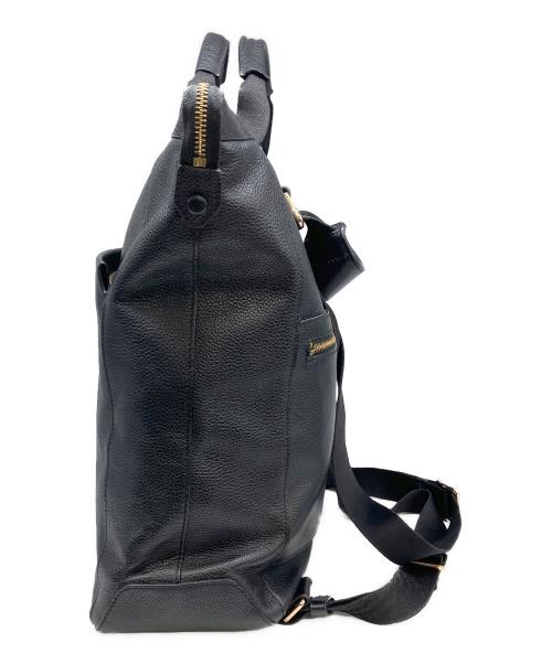 COLE HAAN（コールハーン）COLE HAAN (コールハーン) 3WAY レザーリュック ブラックの古着・服飾アイテム