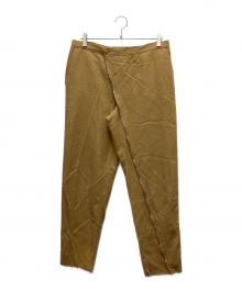 EMPORIO ARMANI（エンポリオ アルマーニ）の古着「ウールスラックスパンツ」｜ブラウン