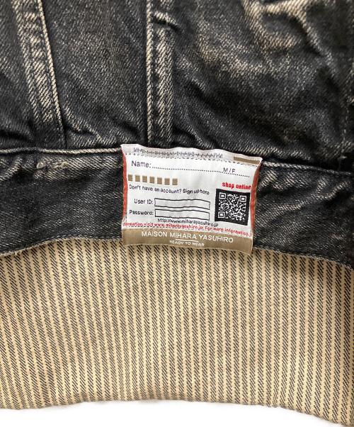 MIHARA YASUHIRO（ミハラヤスヒロ）MIHARA YASUHIRO (ミハラヤスヒロ) ディストレストボタン付きデニムジャケット ブラック サイズ:48の古着・服飾アイテム