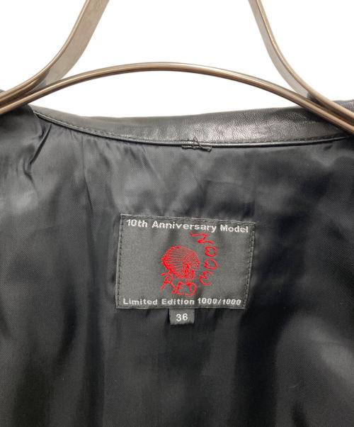 RED MOON（レッドムーン）RED MOON (レッドムーン) レザーシャツジャケット ブラック サイズ:36の古着・服飾アイテム