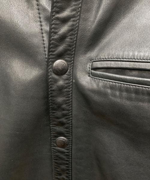 RED MOON（レッドムーン）RED MOON (レッドムーン) レザーシャツジャケット ブラック サイズ:36の古着・服飾アイテム