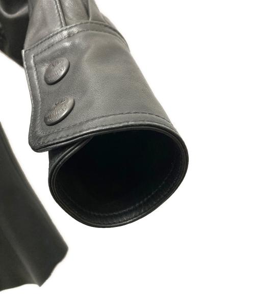 RED MOON（レッドムーン）RED MOON (レッドムーン) レザーシャツジャケット ブラック サイズ:36の古着・服飾アイテム