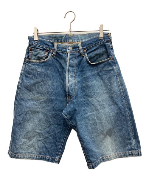 EVISU（エヴィス）EVISU (エヴィス) デニムハーフパンツ ブルー サイズ:32の古着・服飾アイテム
