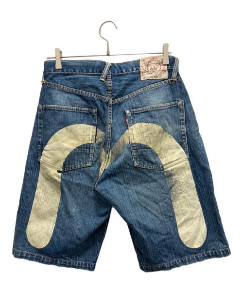 EVISU（エヴィス）EVISU (エヴィス) デニムハーフパンツ ブルー サイズ:32の古着・服飾アイテム