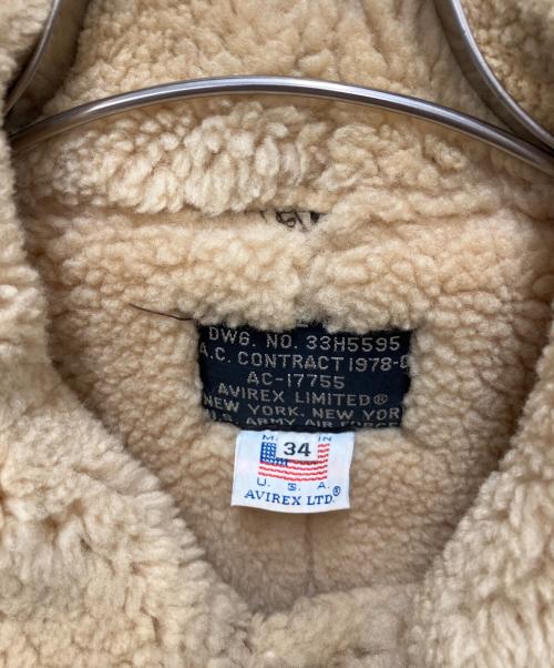 AVIREX（アヴィレックス）AVIREX (アヴィレックス) 80s B-3 フライトジャケット ブラウン サイズ:34の古着・服飾アイテム