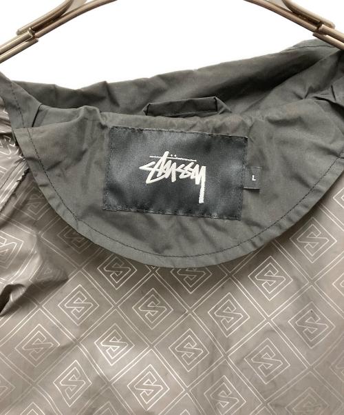stussy（ステューシー）stussy (ステューシー) ナイロンパーカー ブラック×ブラウン サイズ:SIZE Lの古着・服飾アイテム
