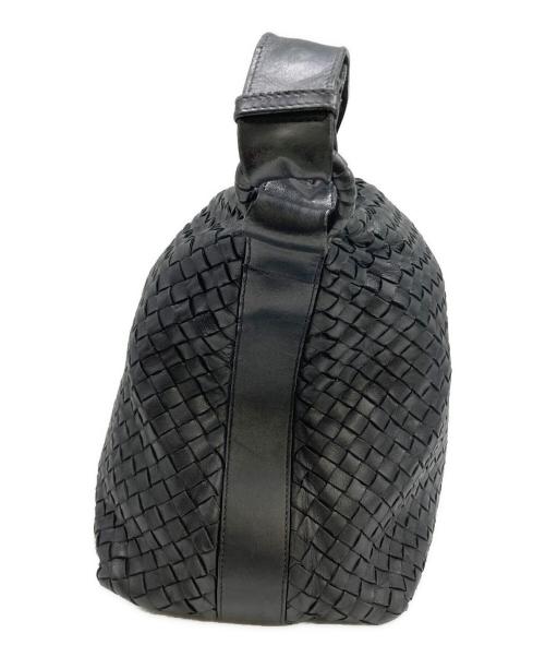 BOTTEGA VENETA（ボッテガベネタ）BOTTEGA VENETA (ボッテガベネタ) ショルダーバッグ イントレチャート ブラックの古着・服飾アイテム
