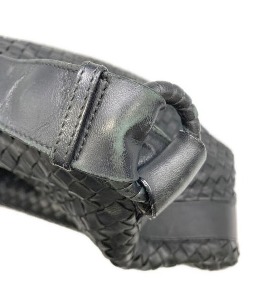 BOTTEGA VENETA（ボッテガベネタ）BOTTEGA VENETA (ボッテガベネタ) ショルダーバッグ イントレチャート ブラックの古着・服飾アイテム