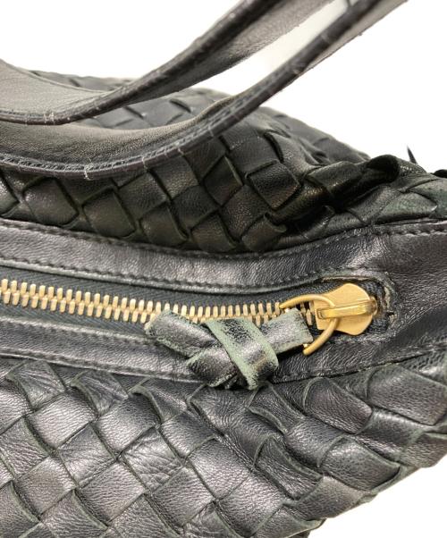 BOTTEGA VENETA（ボッテガベネタ）BOTTEGA VENETA (ボッテガベネタ) ショルダーバッグ イントレチャート ブラックの古着・服飾アイテム