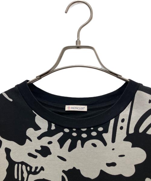 MONCLER（モンクレール）MONCLER (モンクレール) MAGLIA T-SHIRT ブラック×グレー サイズ:Mの古着・服飾アイテム
