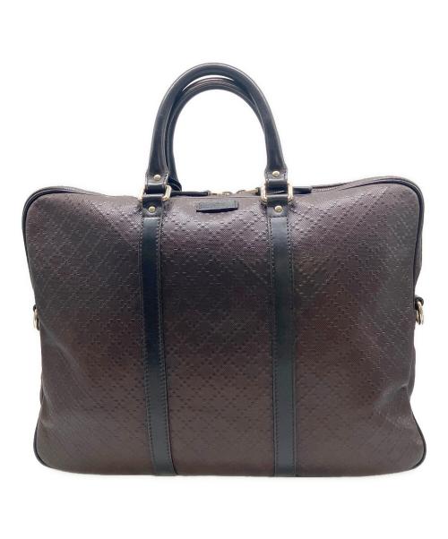 GUCCI（グッチ）GUCCI (グッチ) ブリーフケース ディアマンテ ブラウンの古着・服飾アイテム