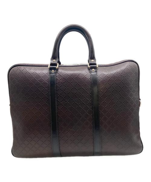 GUCCI（グッチ）GUCCI (グッチ) ブリーフケース ディアマンテ ブラウンの古着・服飾アイテム