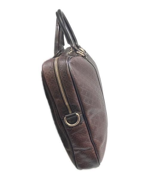 GUCCI（グッチ）GUCCI (グッチ) ブリーフケース ディアマンテ ブラウンの古着・服飾アイテム