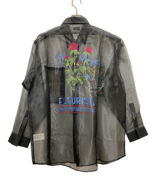 the nerdys（ザナーディーズ）the nerdys (ザナーディーズ) BRIGITTE TANAKA (ブリジットタナカ) シアーシャツ ブラック サイズ:SIZE Ｍの古着・服飾アイテム