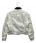 RIER (リア) ベロア切替パイピングトラッカージャケット ホワイト サイズ:SIZE S：13000円