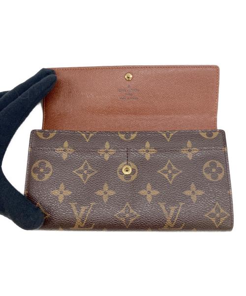 LOUIS VUITTON（ルイ ヴィトン）LOUIS VUITTON (ルイ ヴィトン) 長財布 	ポシェット・ポルトモネ クレディ ブラウンの古着・服飾アイテム