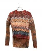 Y. PROJECTワイプロジェクト）の古着「レイヤードチュールカットソー」｜オレンジ