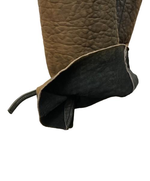 ISSEY MIYAKE（イッセイミヤケ）ISSEY MIYAKE (イッセイミヤケ) レザーパンツ ブラック サイズ:SIZE Sの古着・服飾アイテム