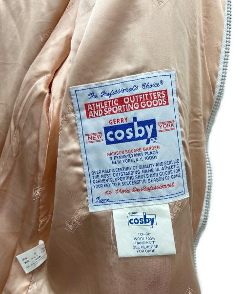 cosby（コスビ）cosby (コスビ) GERRY (ジェリー) カウチンハンドニットブルゾン アイボリー×レッド サイズ:Mの古着・服飾アイテム