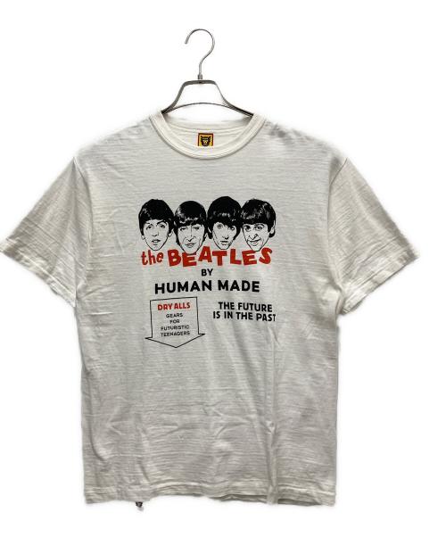 HUMAN MADE（ヒューマンメイド）HUMAN MADE (ヒューマンメイド) BEATLES（ビートルズ）プリント半袖Tシャツ ホワイト サイズ:SIZE Lの古着・服飾アイテム