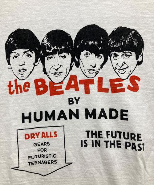 HUMAN MADE（ヒューマンメイド）HUMAN MADE (ヒューマンメイド) BEATLES（ビートルズ）プリント半袖Tシャツ ホワイト サイズ:SIZE Lの古着・服飾アイテム