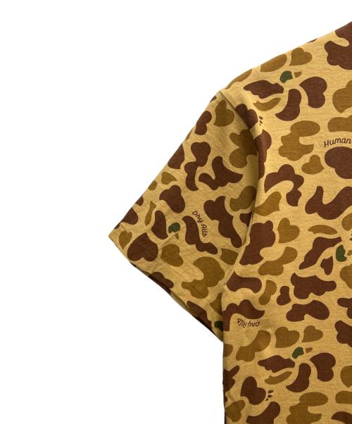 HUMAN MADE（ヒューマンメイド）HUMAN MADE (ヒューマンメイド) カモ総柄半袖カットソー ベージュ サイズ:Lの古着・服飾アイテム