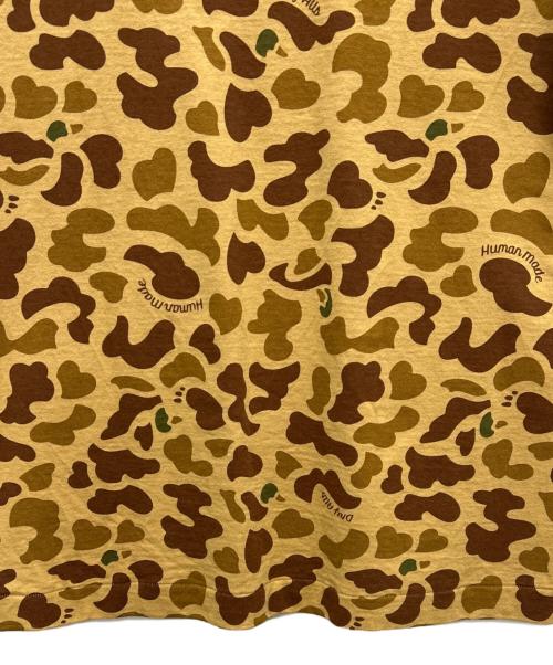 HUMAN MADE（ヒューマンメイド）HUMAN MADE (ヒューマンメイド) カモ総柄半袖カットソー ベージュ サイズ:Lの古着・服飾アイテム